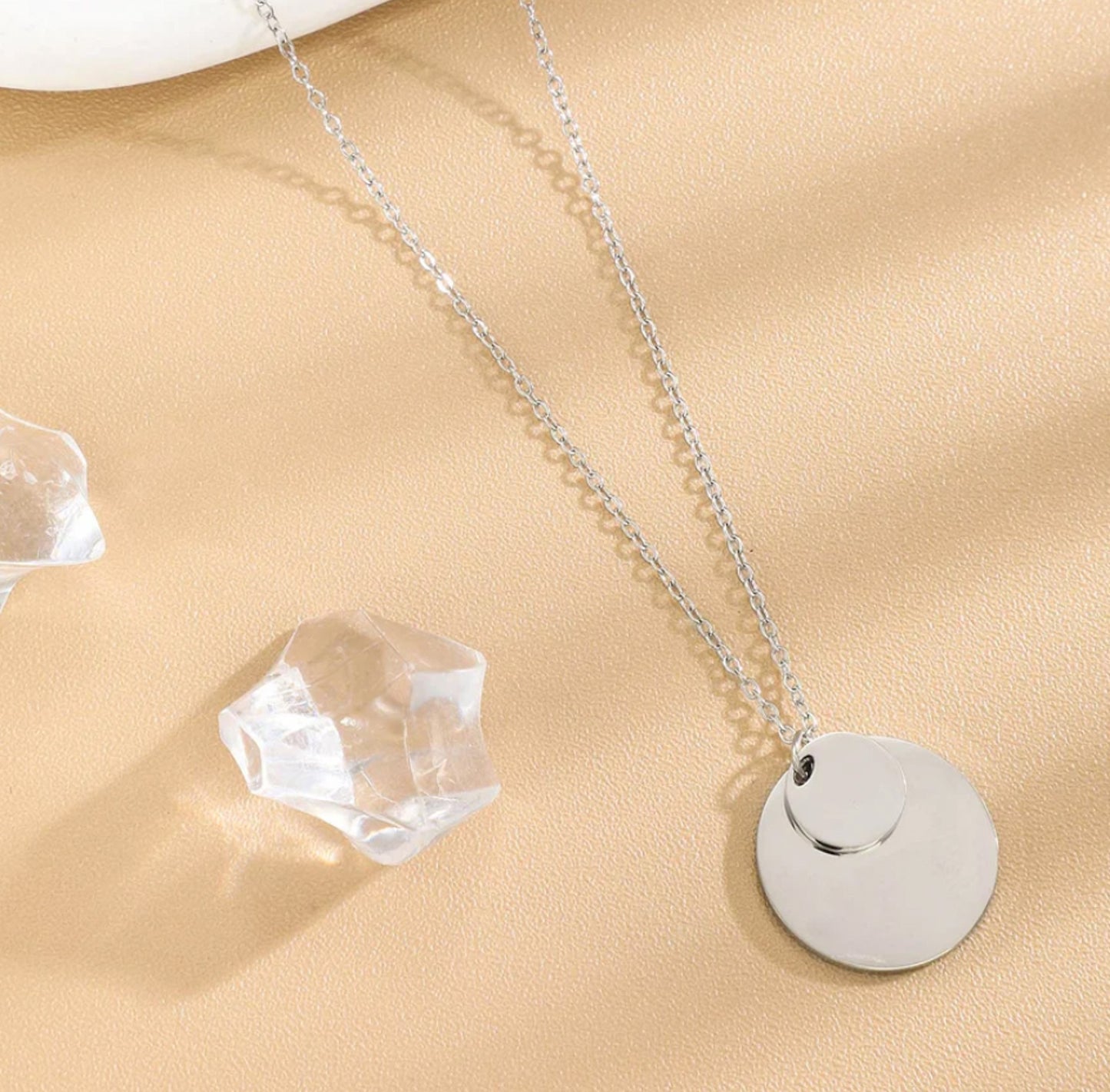 Ketting extra disc zilver