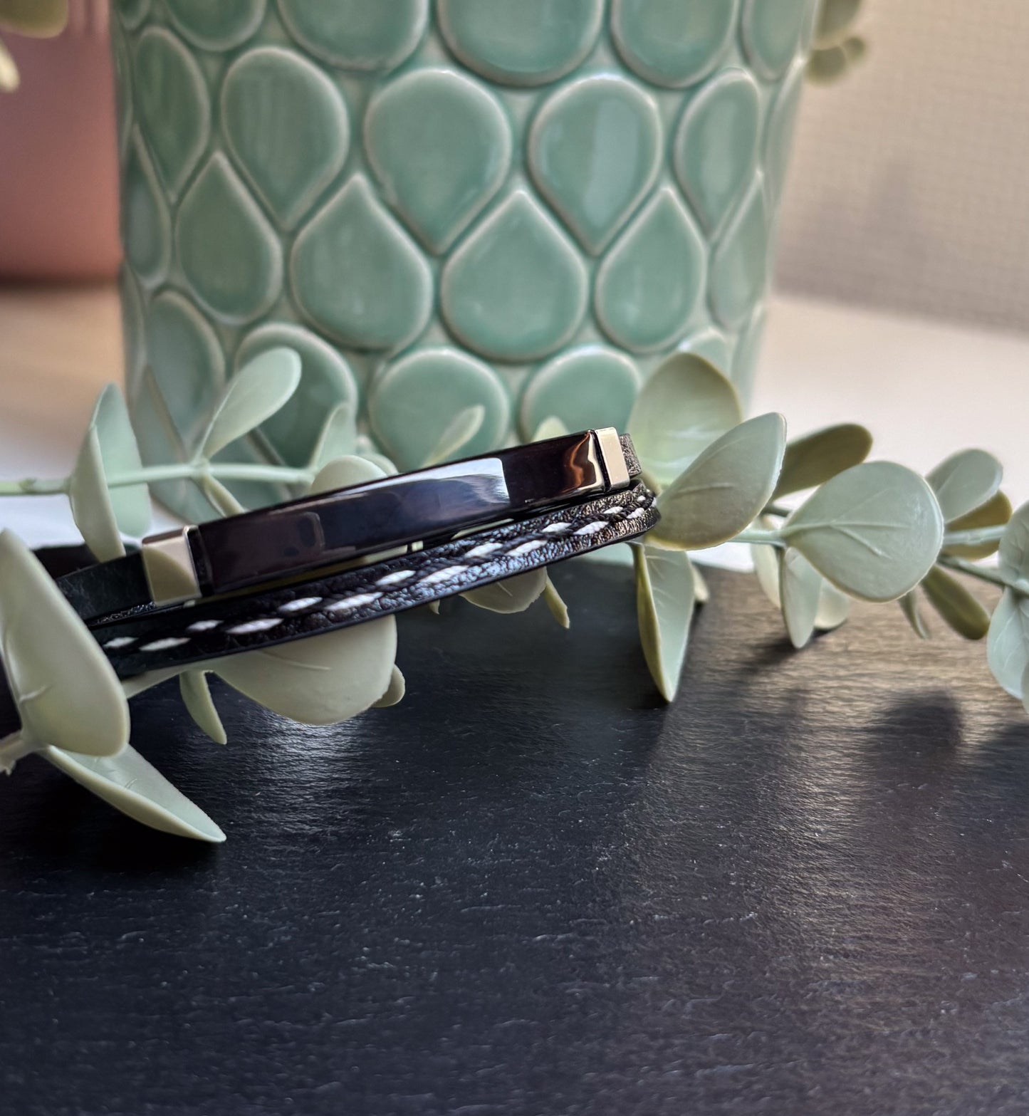 Armband dubbel zwart
