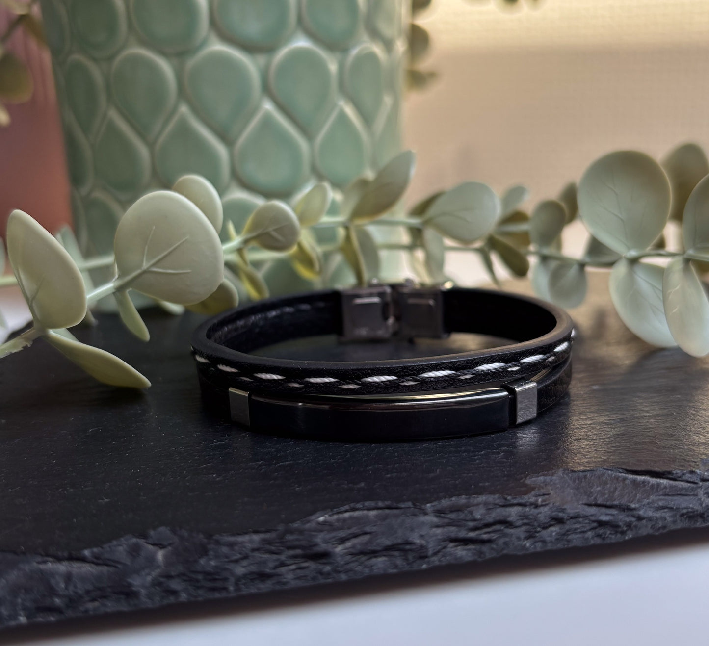 Armband dubbel zwart