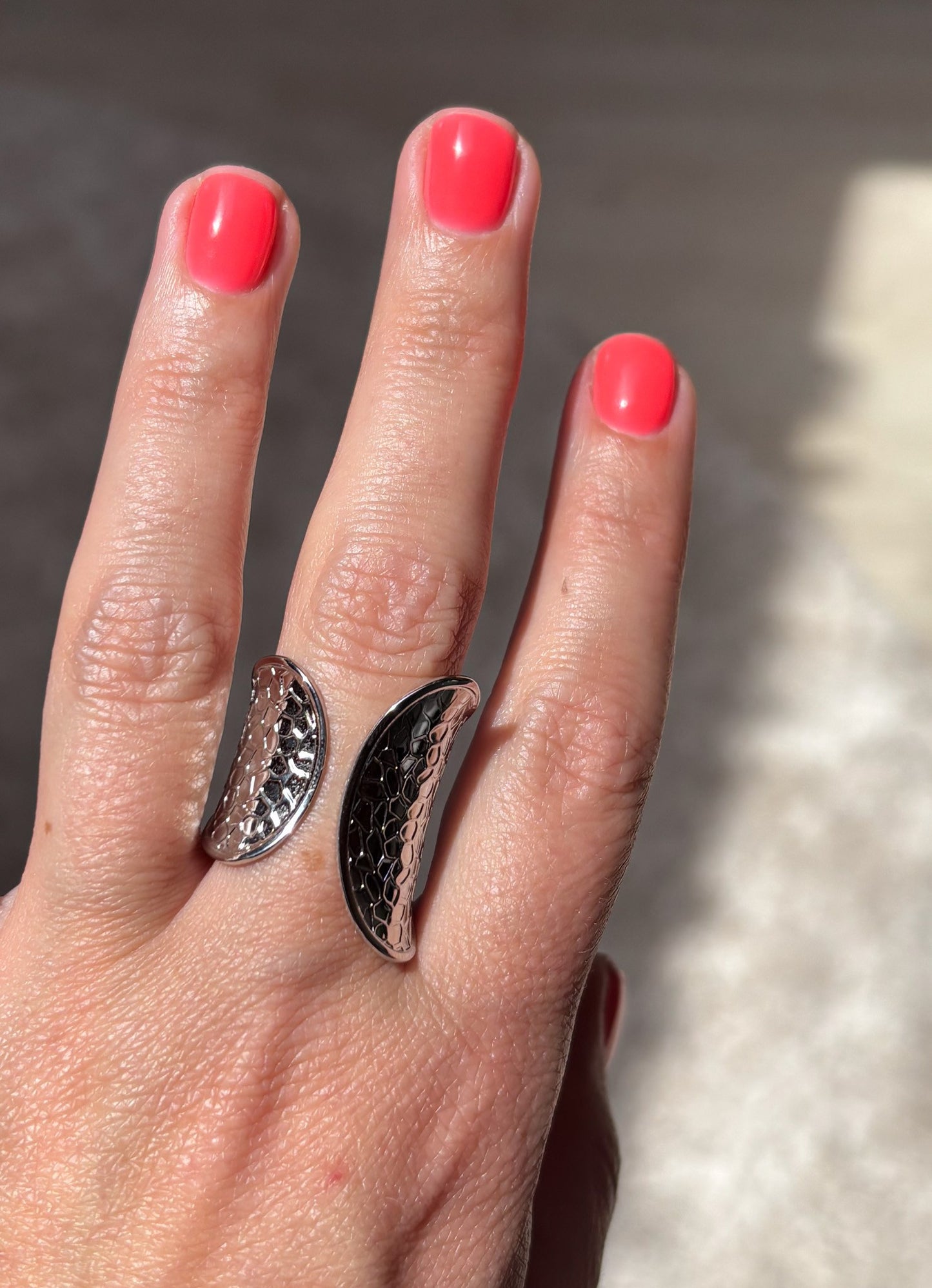 Ring breed zilver
