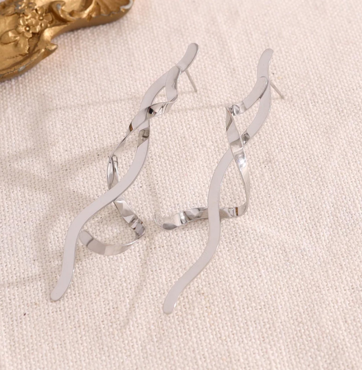 Studs warrig zilver