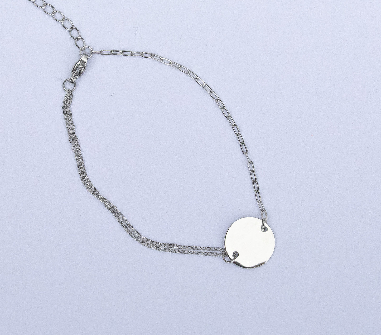Armband fijn asymmetrisch zilver