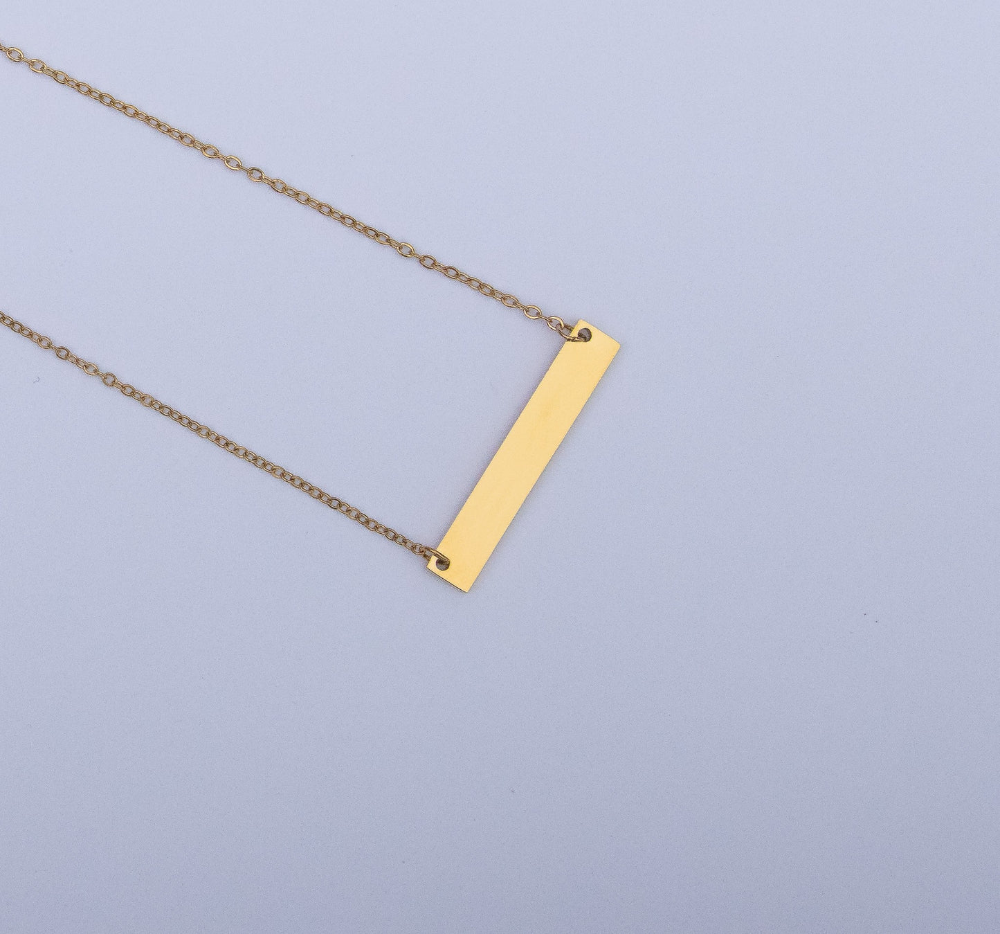 Ketting goud rechthoek