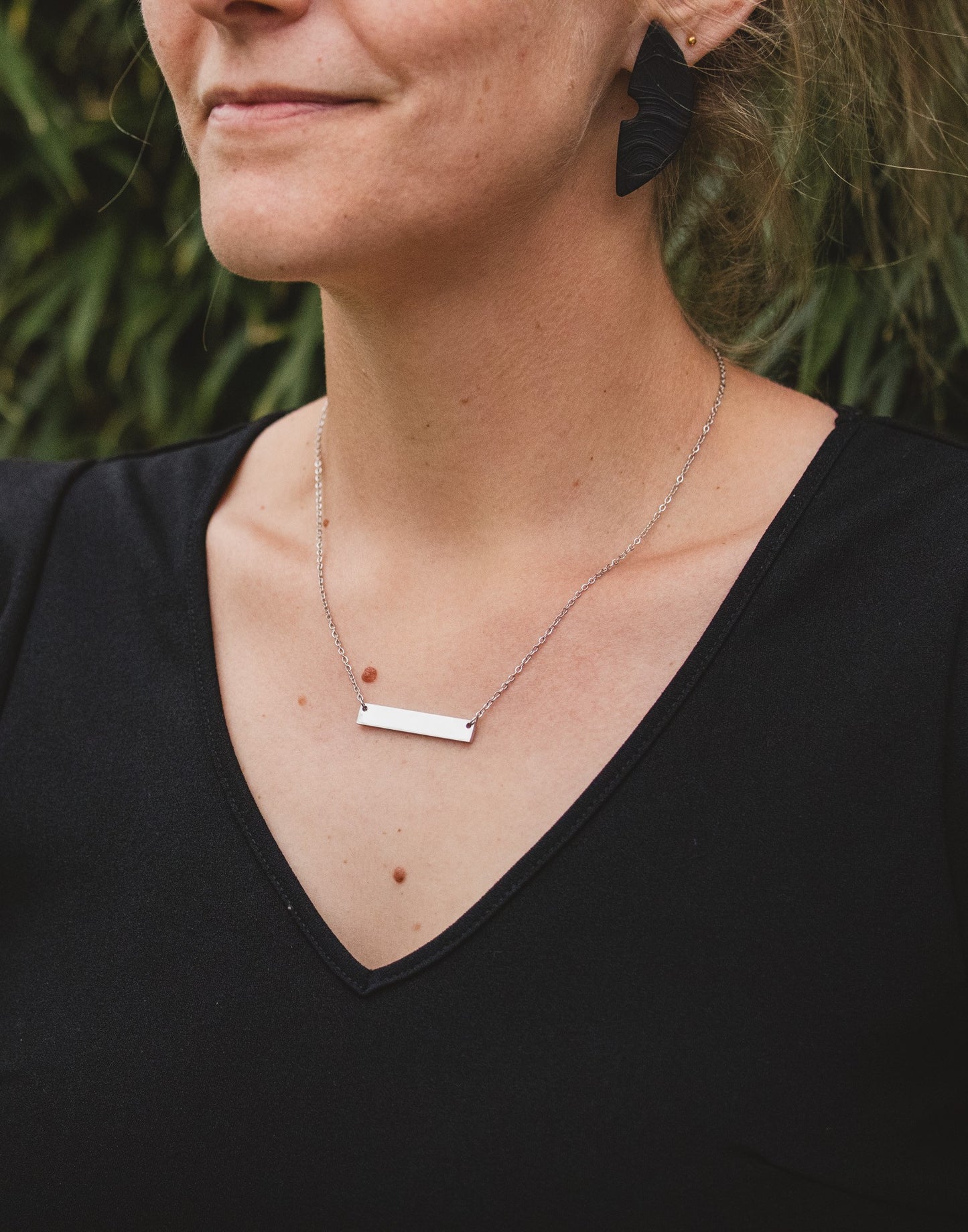 Ketting zilver rechthoek
