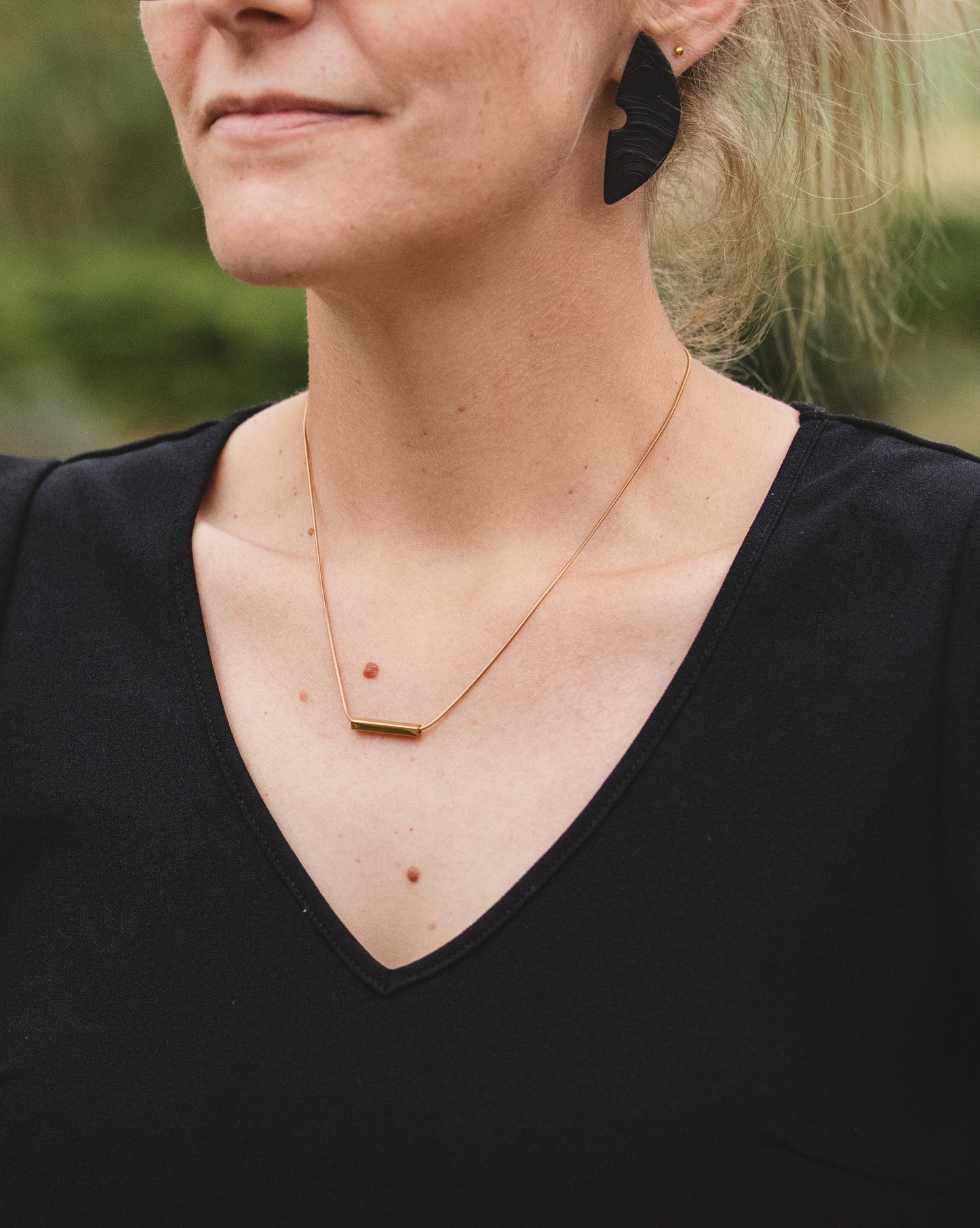 Ketting goud staafje