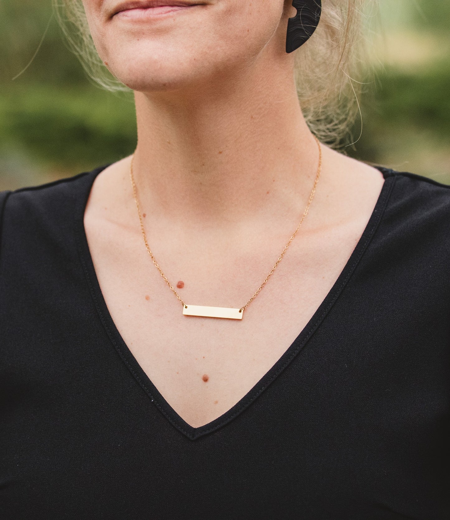 Ketting goud rechthoek