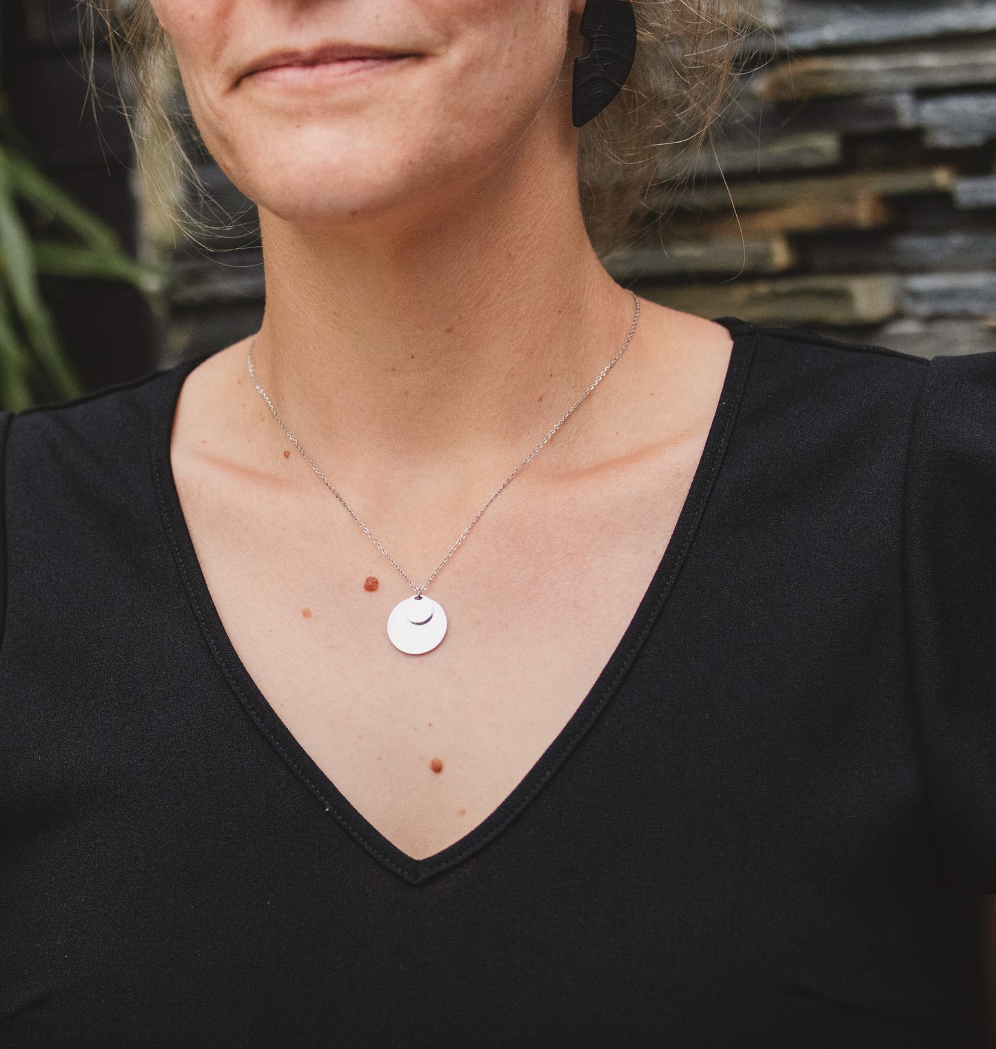 Ketting extra disc zilver