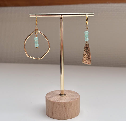 Oorbellen licht turquoise