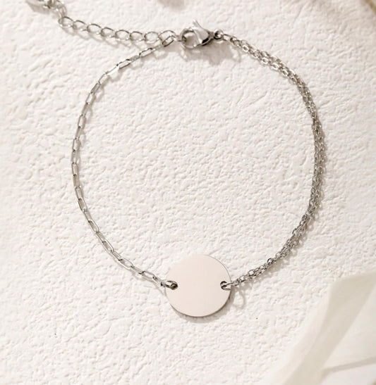 Armband fijn asymmetrisch zilver