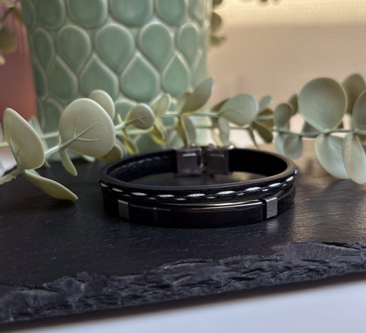 Armband dubbel zwart