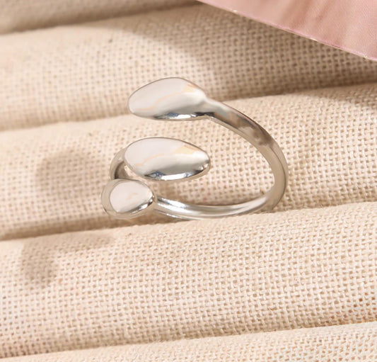 Ring open - zilver