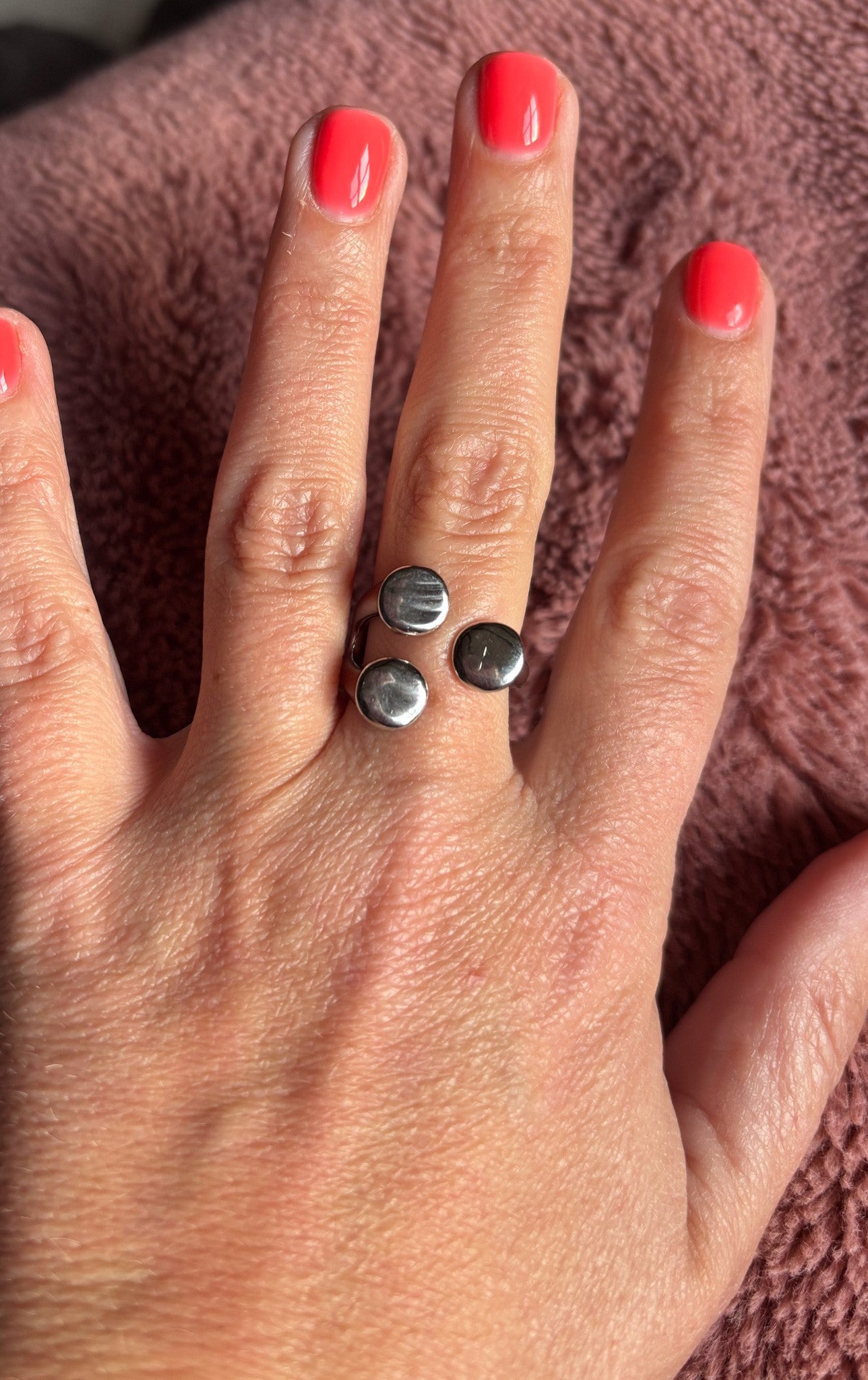 Ring 3 rondjes - zilver