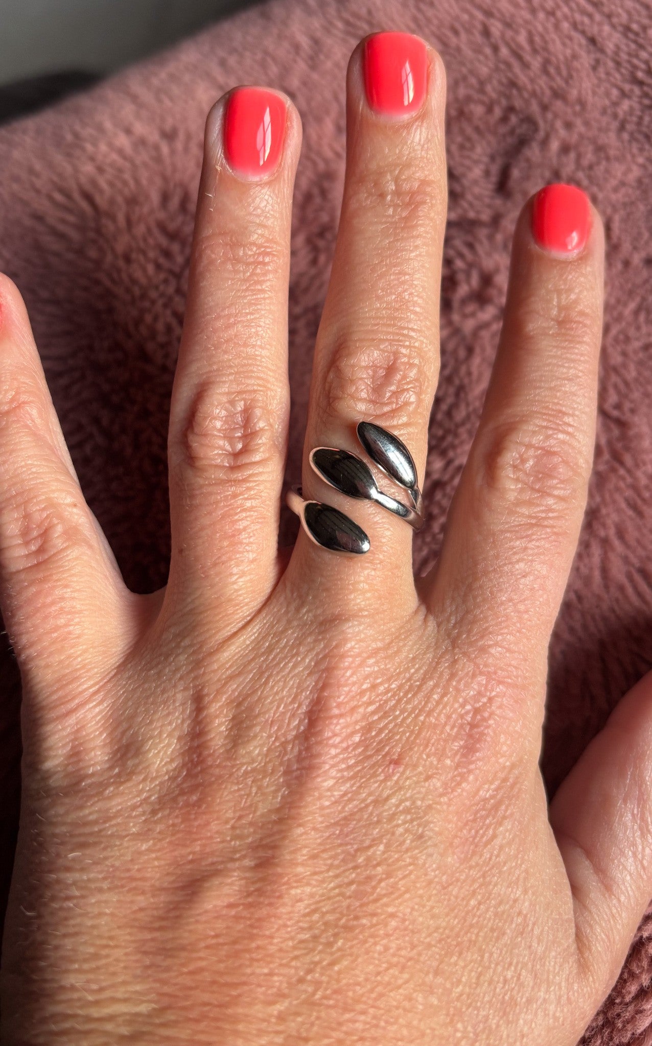 Ring open - zilver