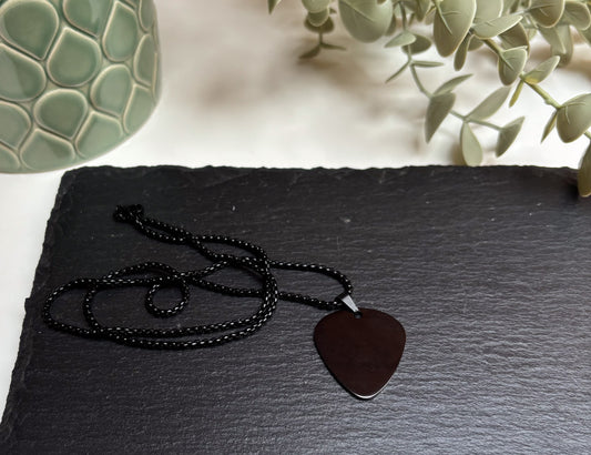 Ketting plectrum - zwart