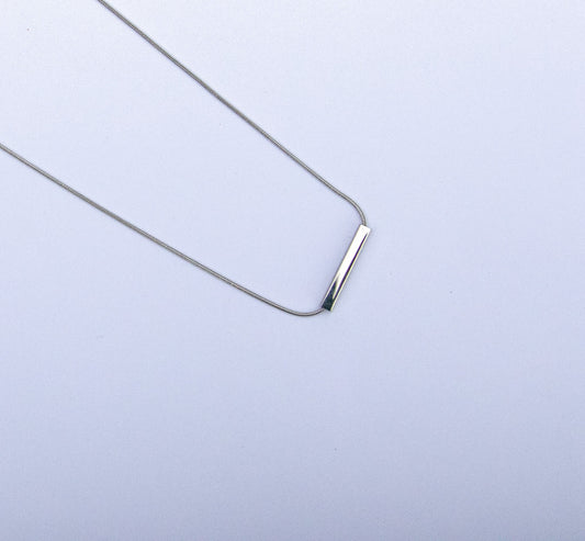 Ketting zilver staafje
